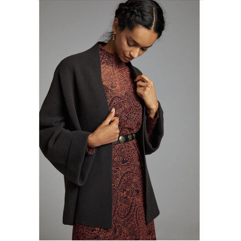 Anthropologie Clara’s Shawl Cardigan One Size Brown - Picture 1 of 12